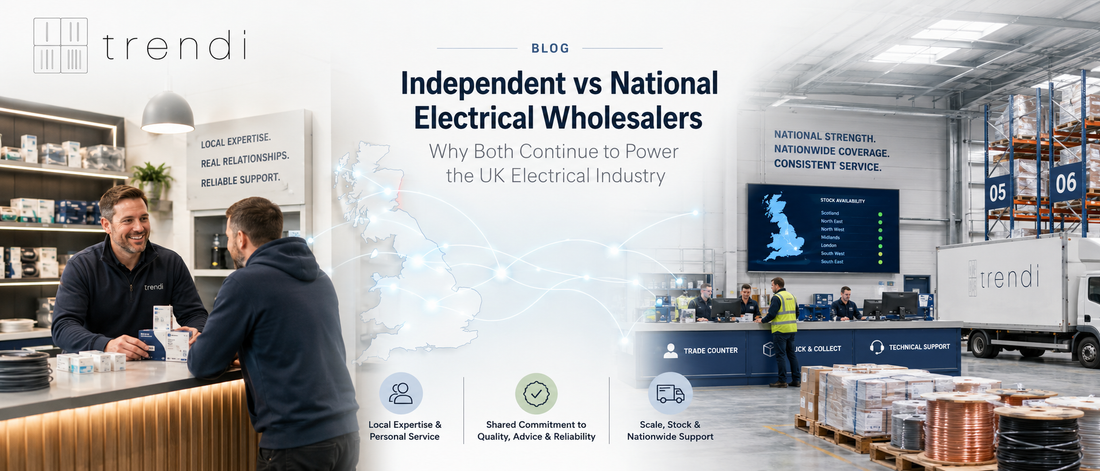 Independent vs National Electrical Wholesalers – Why Both Continue to Power the UK Electrical Industry