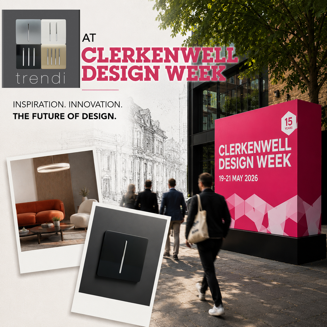 Trendi Switch at Clerkenwell Design Week 2026: Where Design, Innovation and Conversation Meet