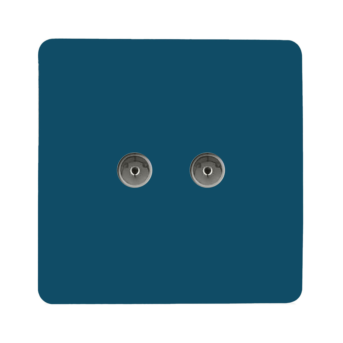2 Gang Female Co-Axial Television Socket