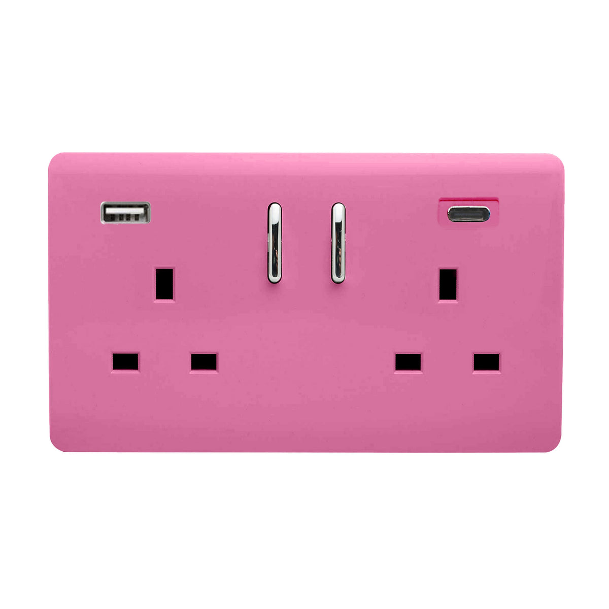 2 Gang USB 65W Type A & C USB Plug Socket