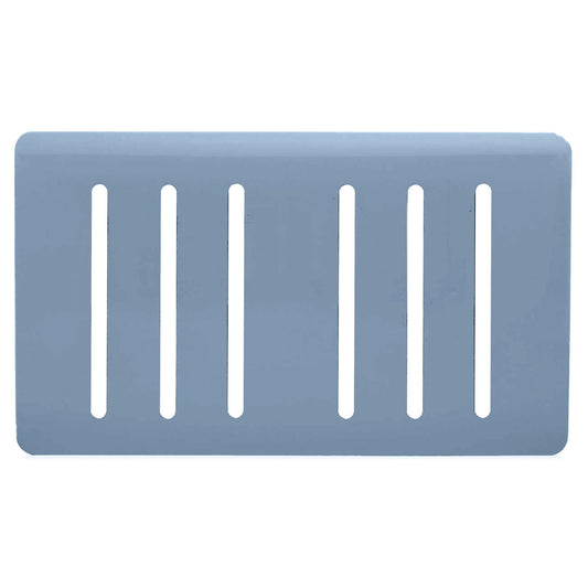 Trendi Switch 6 Gang Spare Faceplate for Modern Designer Light Switch in Sky Blue