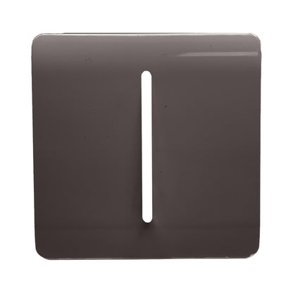 Trendi Switch 1 Gang Spare Faceplate for Modern Designer Light Switch in Dark Mocha Brown