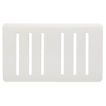 Trendi Switch 6 Gang Spare Faceplate for Modern Designer Light Switch in Ice White