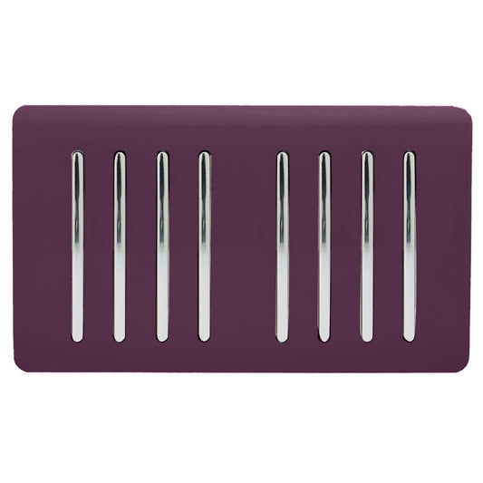 Trendi Switch 8 Gang 1 or 2 Way Light Switchin Plum Purple