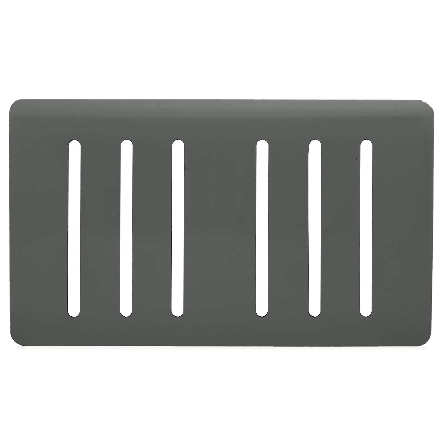 Trendi Switch 6 Gang Spare Faceplate for Modern Designer Light Switch in Charcoal Grey