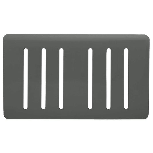 Trendi Switch 6 Gang Spare Faceplate for Modern Designer Light Switch in Charcoal Grey