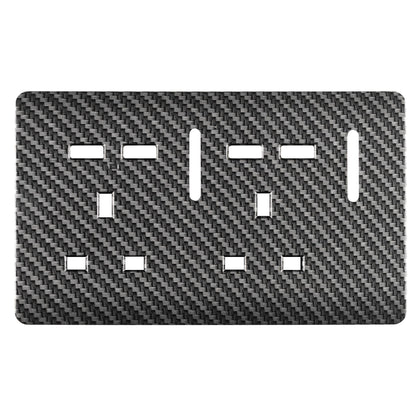 Trendi Switch 2 Gang 4 Port USB Spare Faceplate For Modern Designer Plug Socket in Carbon Fibre