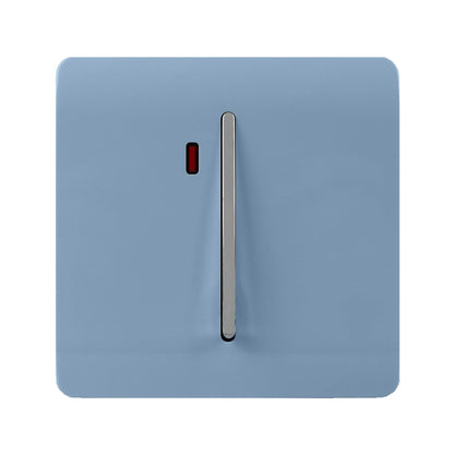 Trendi Switch 1 Gang 20 Amp Heavy Duty Rocker Switch in Sky Blue