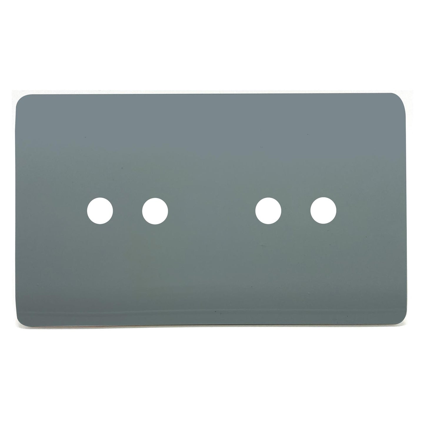 Trendi Switch 4 Gang LED Dimmer Replacement Faceplate in Cool Grey