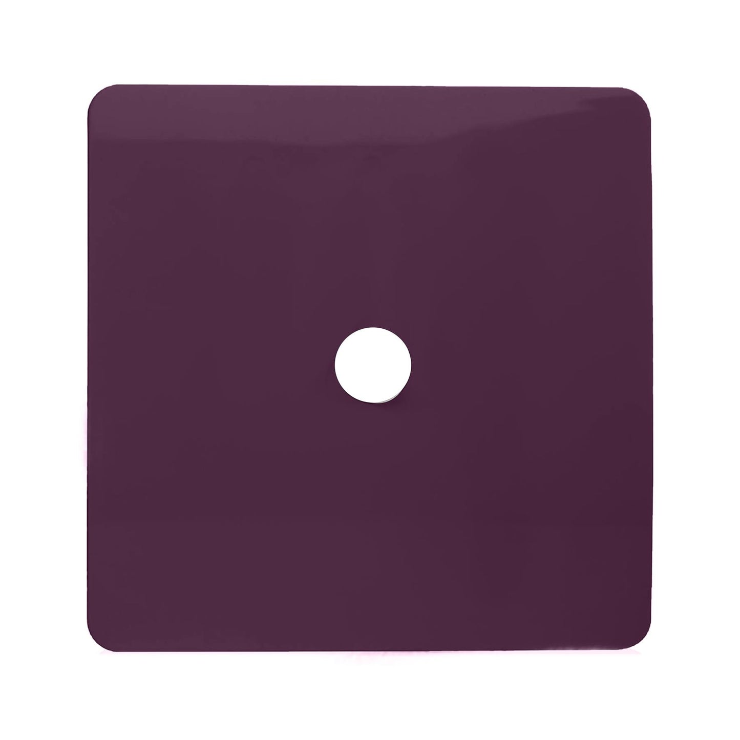 Trendi Switch 1 Gang Spare Faceplate For Co-Axial Modern Designer Television Socket in Plum Purple