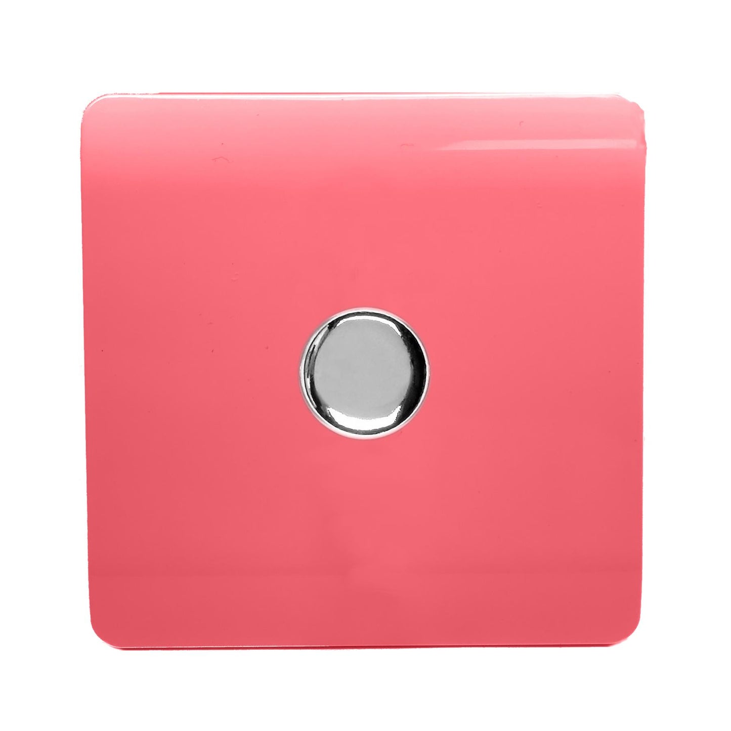 Trendi 1 Gang 2 Way 150w LED Dimmer Screwless 10 Amp Wall Light Switch in Strawberry Red  - ART-LDM150WSB