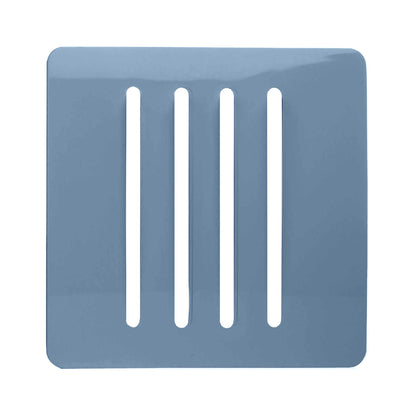 Trendi Switch 4 Gang Spare Faceplate for Modern Designer Light Switch in Sky Blue
