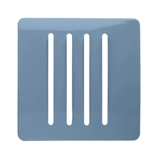 Trendi Switch 4 Gang Spare Faceplate for Modern Designer Light Switch in Sky Blue