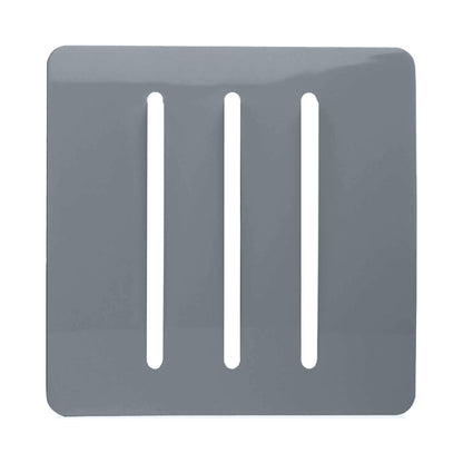 Trendi Switch 3 Gang Spare Faceplate for Modern Designer Light Switch in Warm Grey