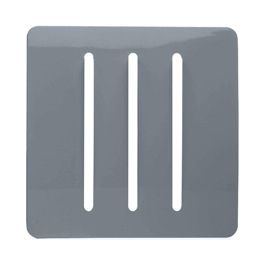 Trendi Switch 3 Gang Spare Faceplate for Modern Designer Light Switch in Warm Grey