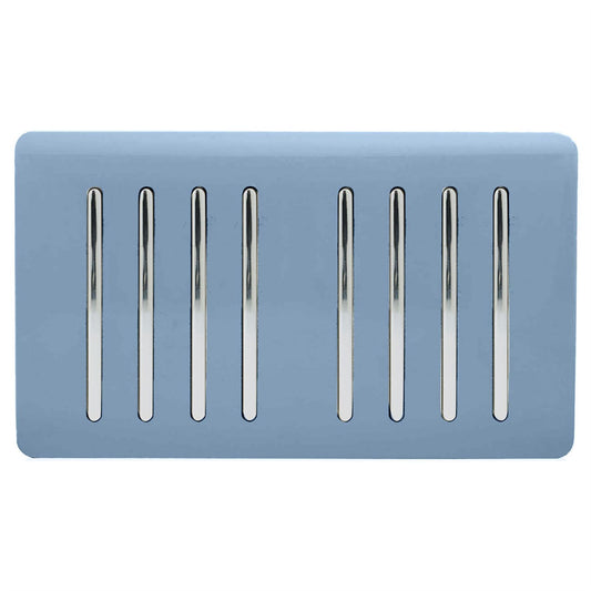 Trendi Switch 8 Gang 1 or 2 Way Light Switchin Sky Blue