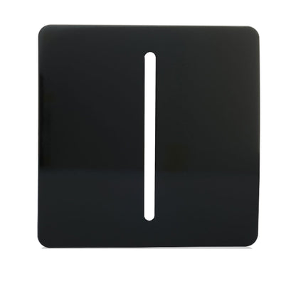 Trendi SPARE FACEPLATE For 1 Gang 2 Way  10 Amp Rocker Light Switch Black
