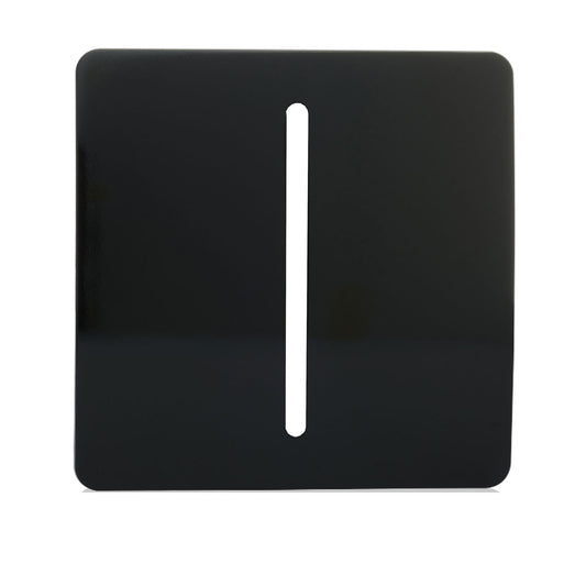 Trendi SPARE FACEPLATE For 1 Gang 2 Way  10 Amp Rocker Light Switch Black