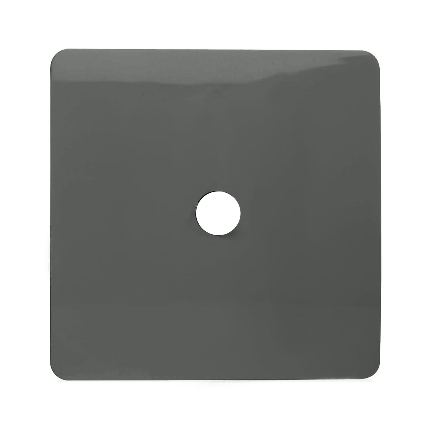 Trendi Switch 1 Gang Spare Faceplate For Co-Axial Modern Designer Television Socket in Charcoal Grey