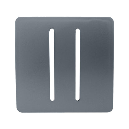 Trendi Switch 2 Gang Spare Faceplate for Modern Designer Light Switch in Warm Grey