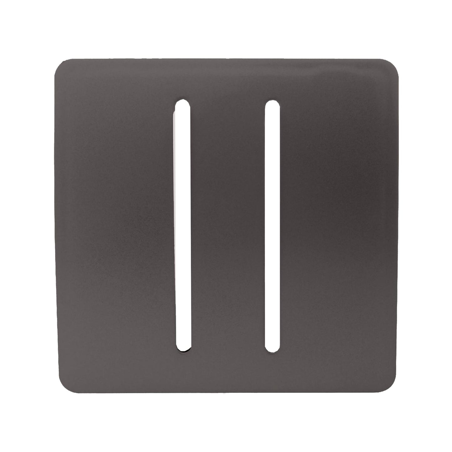 Trendi Switch 2 Gang Spare Faceplate for Modern Designer Light Switch in Dark Mocha Brown