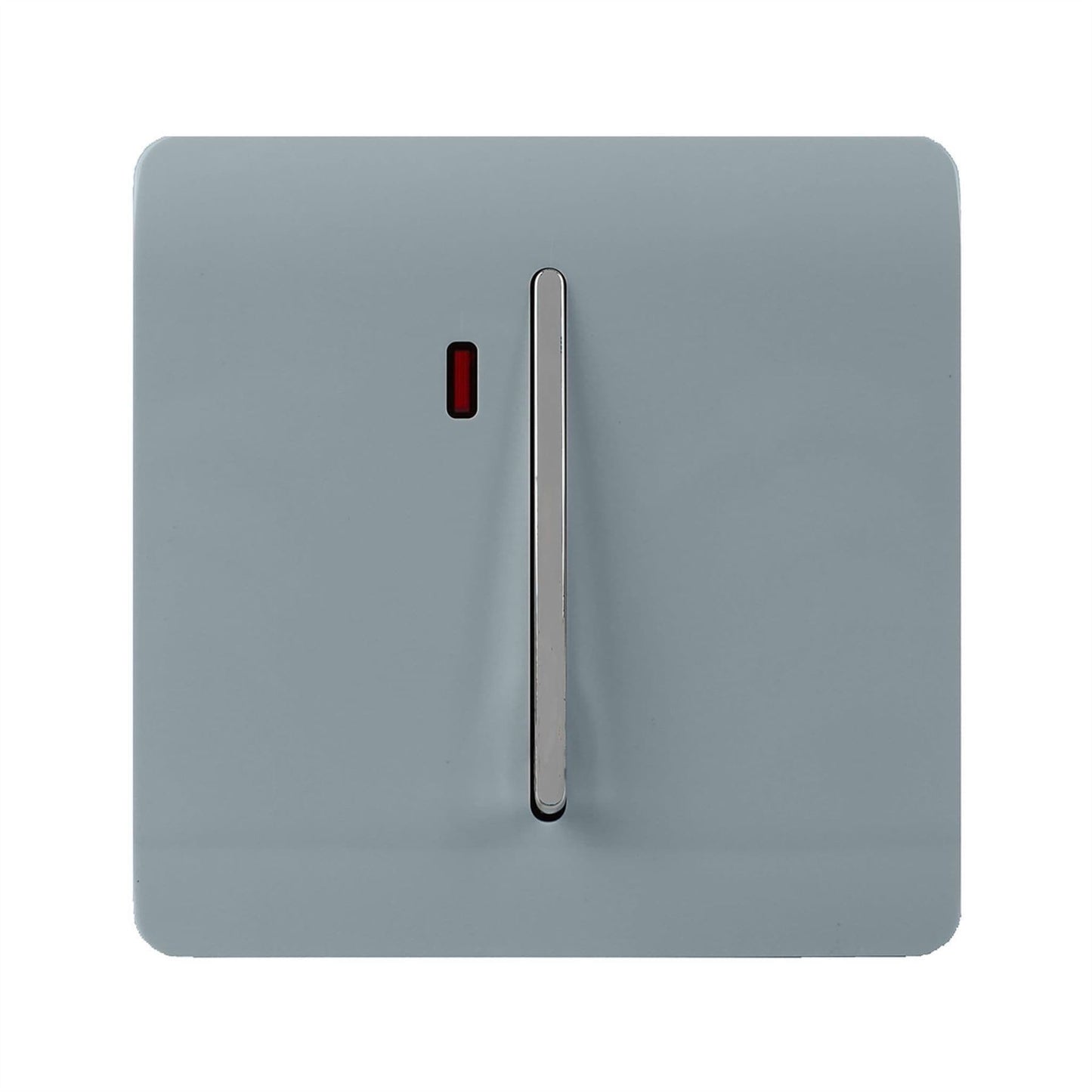 Trendi Switch 1 Gang Spare Faceplate For Modern Designer Heavy Duty Switch in Cool Grey