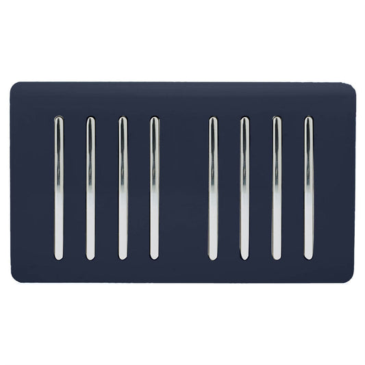 Trendi Switch 8 Gang 1 or 2 Way Light Switchin Navy Blue