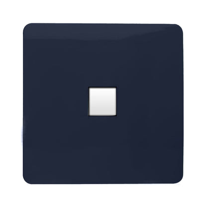 Trendi Switch 1 Gang RJ45 Cat 5e PC Ethernet Socket in Navy Blue