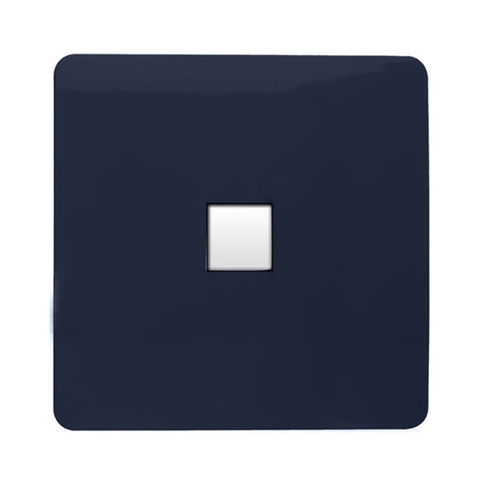 Trendi Switch 1 Gang RJ45 Cat 5e PC Ethernet Socketin Navy Blue