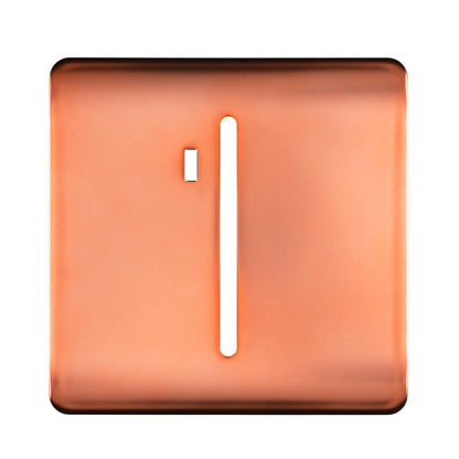 Trendi Switch 1 Gang Spare Faceplate For Modern Designer Heavy Duty Switch in Copper