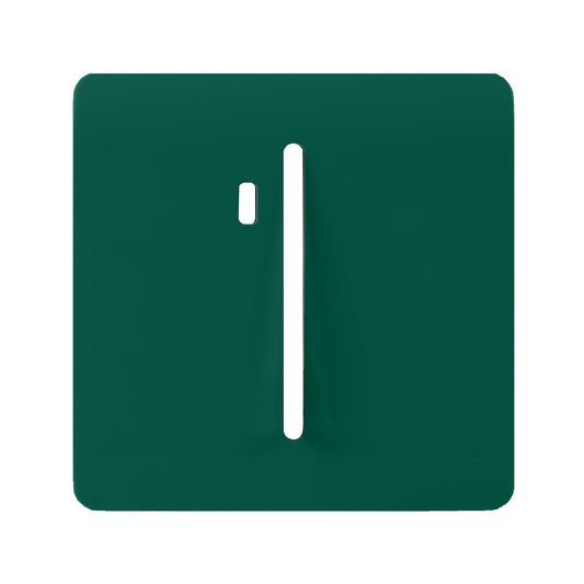 Trendi Switch 1 Gang Spare Faceplate For Modern Designer Heavy Duty Switch in Dark Forest Green