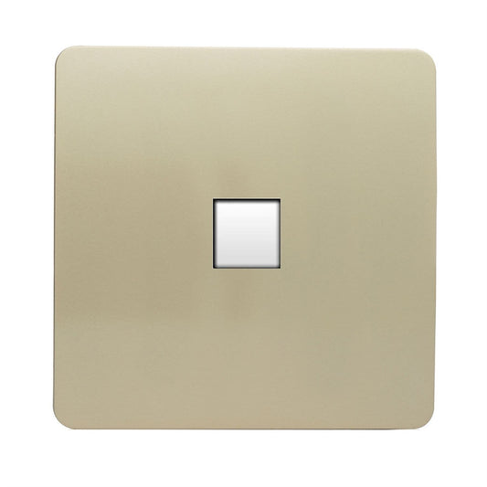 Trendi Switch 1 Gang RJ45 Cat 5e PC Ethernet Socketin Champagne Gold