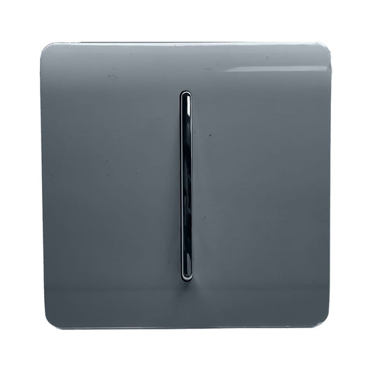 Trendi Switch 1 Gang Retractive Doorbell Switchin Warm Grey