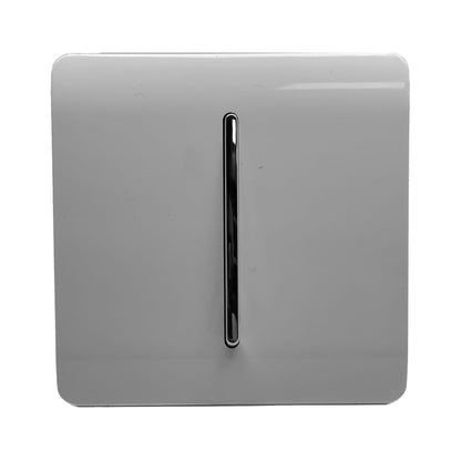 Trendi Switch 1 Gang Retractive Home Automation Switch in Light Grey