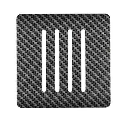 Trendi Switch 4 Gang Spare Faceplate for Modern Designer Light Switch in Carbon Fibre