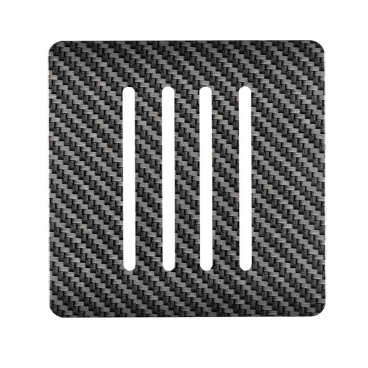 Trendi Switch 4 Gang Spare Faceplate for Modern Designer Light Switch in Carbon Fibre