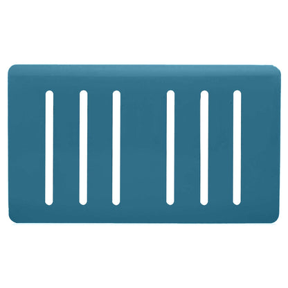 Trendi Switch 6 Gang Spare Faceplate for Modern Designer Light Switch in Ocean Blue