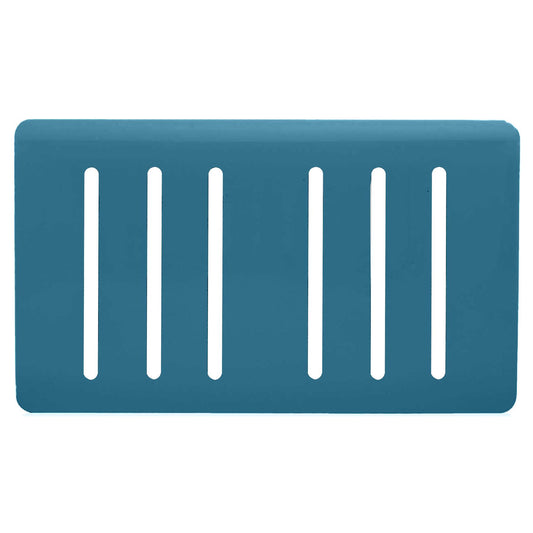Trendi Switch 6 Gang Spare Faceplate for Modern Designer Light Switch in Ocean Blue