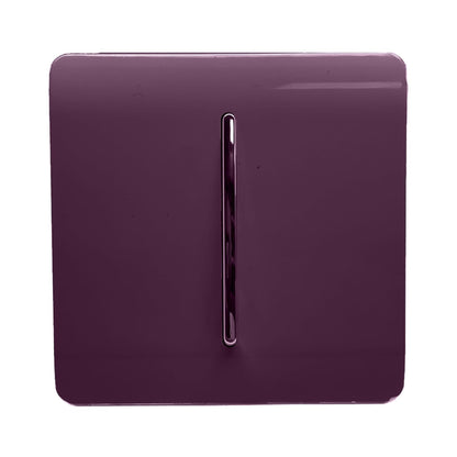 Trendi Switch 1 Gang Intermediate Rocker Light Switch in Plum Purple