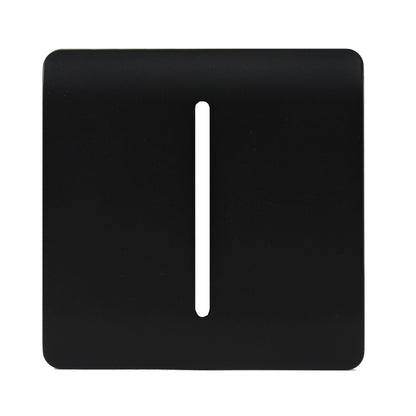 Trendi SPARE FACEPLATE For 1 Gang 2 Way 10 Amp Rocker Light Switch Matt Black