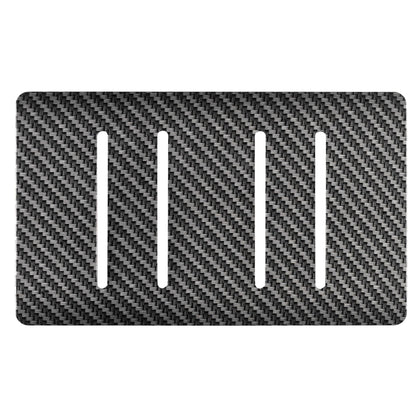 Trendi Switch 4 Gang Spare Twin Faceplate for Modern Designer Light Switch in Carbon Fibre