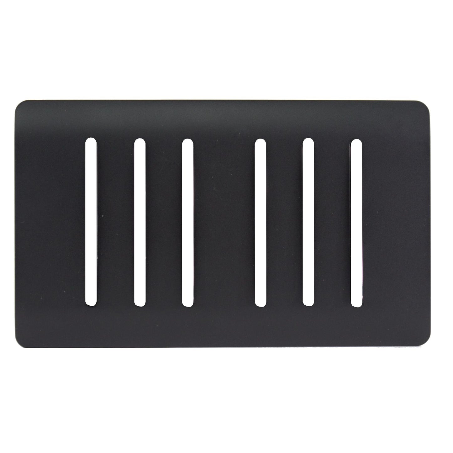 Trendi Switch 6 Gang Spare Faceplate for Modern Designer Light Switch in Matt Black