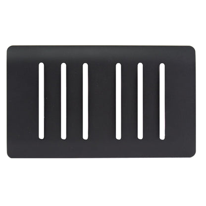 Trendi Switch 6 Gang Spare Faceplate for Modern Designer Light Switch in Matt Black