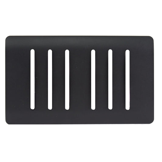 Trendi Switch 6 Gang Spare Faceplate for Modern Designer Light Switch in Matt Black