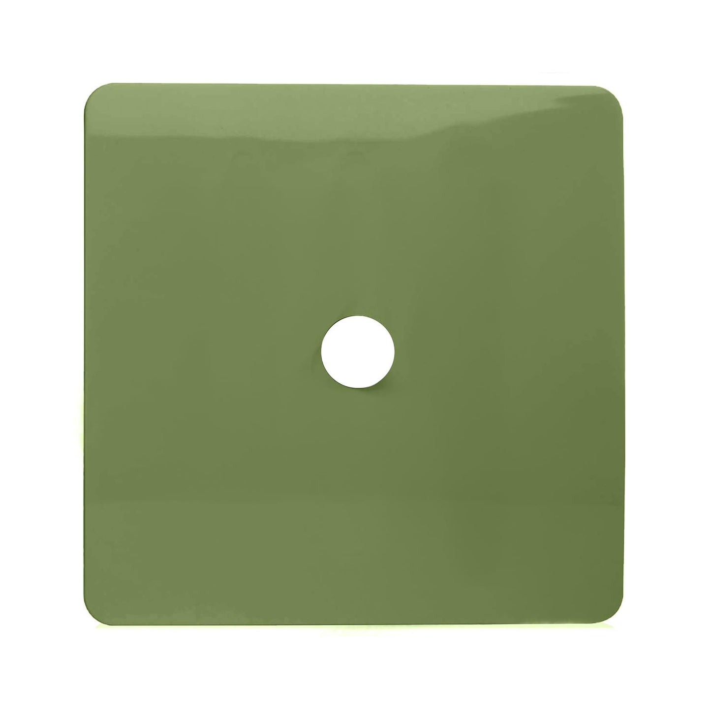 Trendi Switch 1 Gang Spare Faceplate For Co-Axial Modern Designer Television Socket in Moss Green