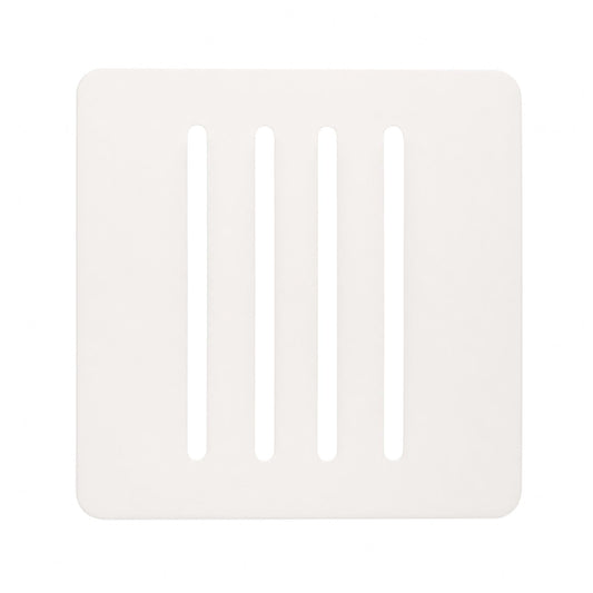 Trendi SPARE FACEPLATE For 4 Gang 2 Way 10 Amp Rocker Light Switch Matt White