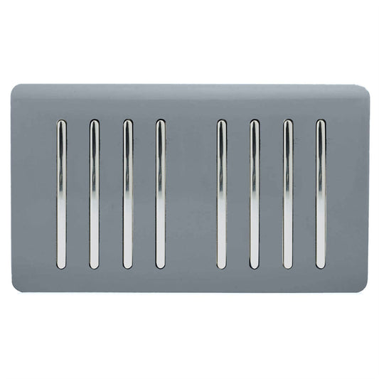 Trendi Switch 8 Gang 1 or 2 Way Light Switchin Warm Grey