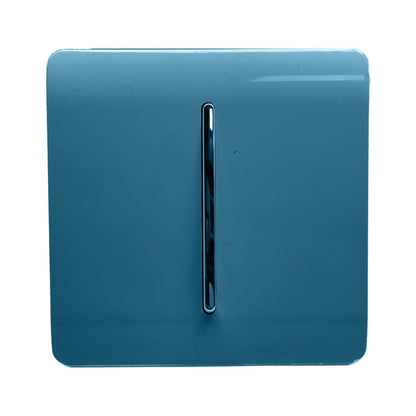 Trendi Switch 1 Gang Intermediate Rocker Light Switch in Ocean Blue