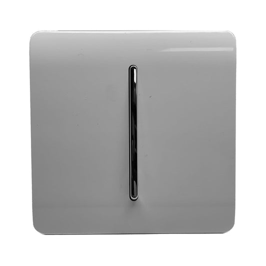 Trendi Switch 1 Gang 1 or 2 way Rocker Light Switch in Light Grey