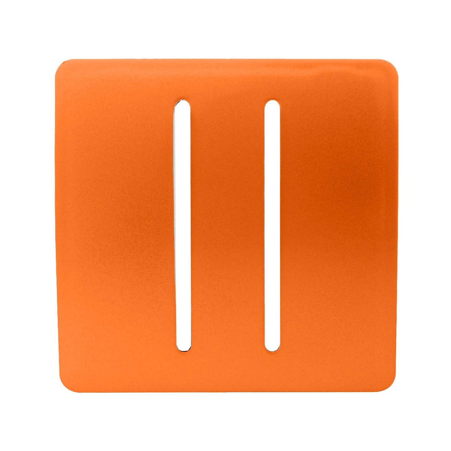 Trendi Switch 2 Gang Spare Faceplate for Modern Designer Light Switch in Sunset Orange